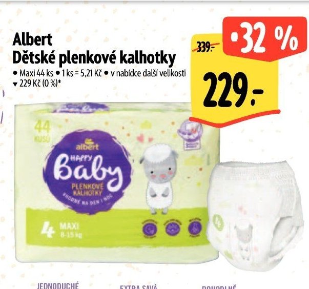 Albert Dětské plenkové kalhotky