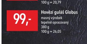 Hovězí guláš Globus