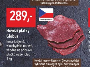 Hovězí plátky Globus