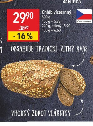 Chléb vícezrnný