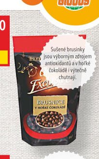 Brusnice v hořké čokoládě