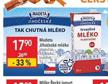 Madeta Jihočeské mléko