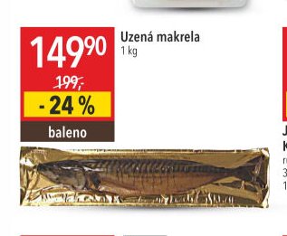 Uzená makrela 1 kg