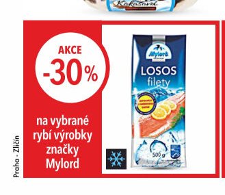 na vybrané rybí výrobky značky Mylord