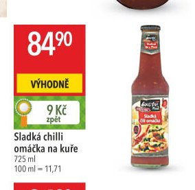 Sladká chilli omáčka na kuře