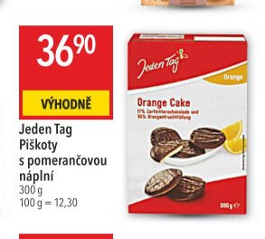 Jeden Tag Piškoty s pomerančovou náplní