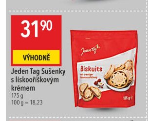 Jeden Tag Sušenky s lískooříškovým krémem