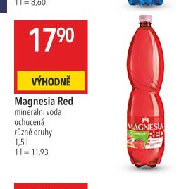 Magnesia Red minerální voda ochucená