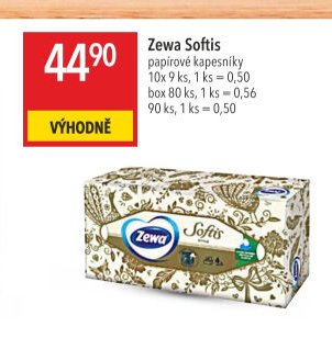 Zewa Softis papírové kapesníky