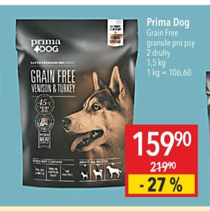 Prima Dog Grain Free granule pro psy