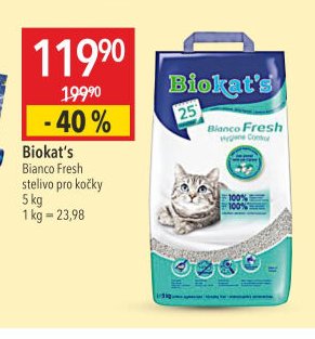 Biokat's Bianco Fresh stelivo pro kočky