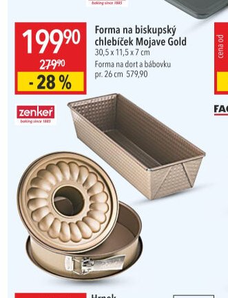 Forma na biskupský chlebíček Mojave Gold