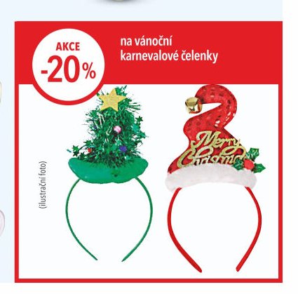 Vánoční karnevalové čelenky