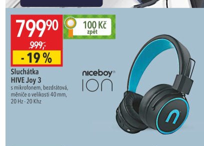 Sluchátka HIVE Joy 3