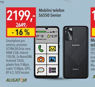Mobilní telefon S6550 Senior