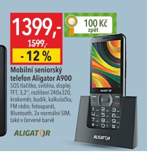 Mobilní seniorský telefon Aligator A900