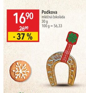 Podkova mléčná čokoláda