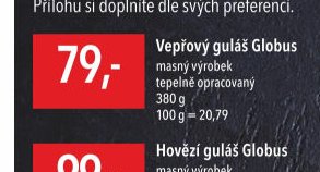 Vepřový guláš Globus