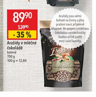 Arašídy v mléčné čokoládě