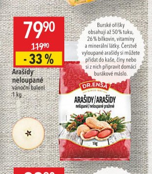 Arašídy neloupané
