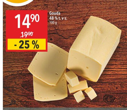 Gouda 48 % t. v s.
