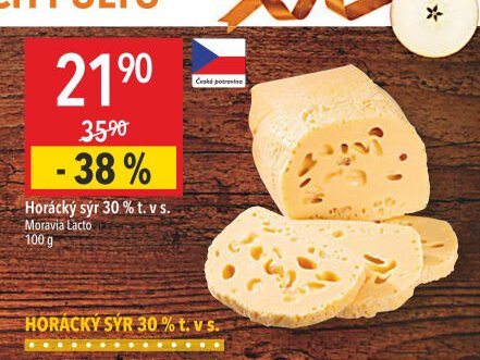 Horácký sýr 30 % t. v s. Moravia Lacto