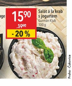 Salát á la krab s jogurtem Gurmán Klub