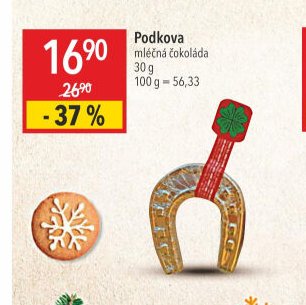 Podkova mléčná čokoláda