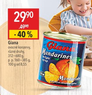 Giana ovocné konzervy