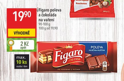 Figaro poleva a čokoláda na vaření