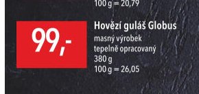 Hovězí guláš Globus