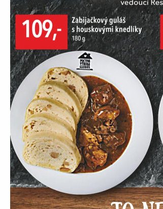Zabijačkový guláš s houskovými knedlíky 180 g