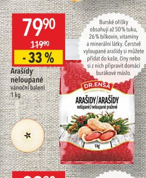 Arašídy neloupané