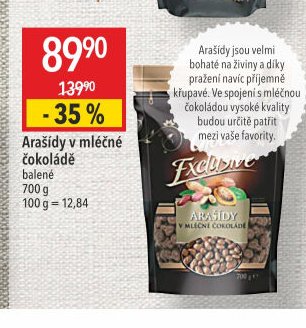 Arašídy v mléčné čokoládě
