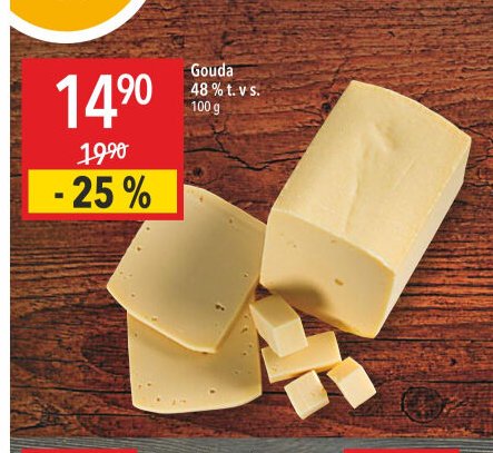 Gouda 48 % t. v s.