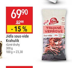 Jídla sous-vide Krahulík