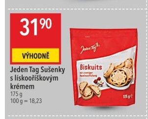 Jeden Tag Sušenky s lískooříškovým krémem
