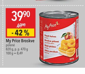 My Price Broskve půlené