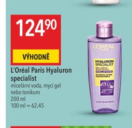 L'Oréal Paris Hyaluron specialist micelární voda, mycí gel nebo tonikum