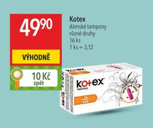 Kotex dámské tampony