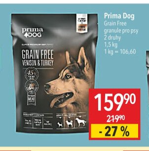Prima Dog Grain Free granule pro psy