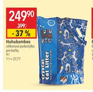 Huhubamboo silikonová podestýlka pro kočky