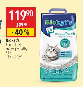 Biokat's Bianco Fresh stelivo pro kočky