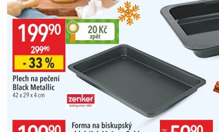 Plech na pečení Black Metallic