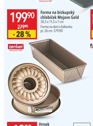 Forma na biskupský chlebíček Mojave Gold