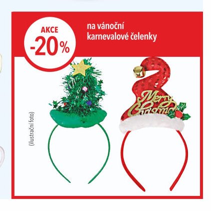 Vánoční karnevalové čelenky
