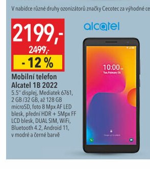 Mobilní telefon Alcatel 1B 2022