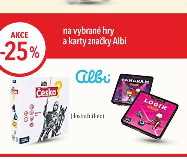Hry a karty značky Albi