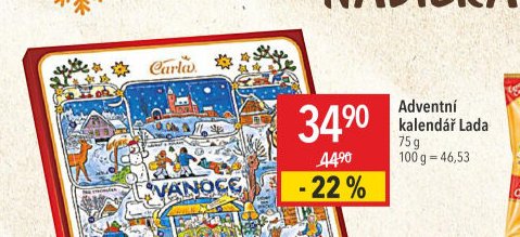 Adventní kalendář Lada