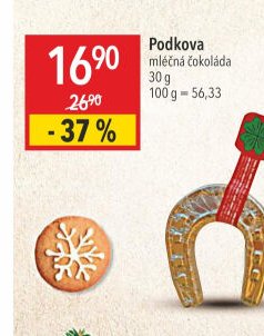 Podkova mléčná čokoláda
